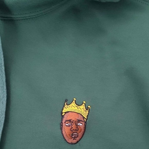 Brand NEW. Notorious B.I.G. hoodie with embroided patch - Picture 2 of 3
